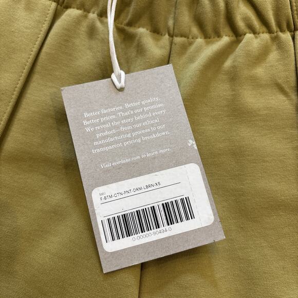 Everlane The Dream Pant Yellow Womens Sz XS Pull On Elastic Waist Tapered Ankle - Picture 3 of 9